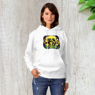 Zwei schwarze Katzen Hoodie