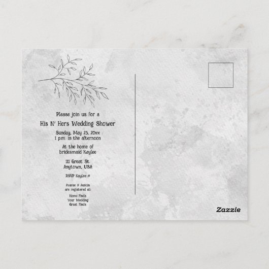 Zwei schwarze Katzen Schwanz verdienten seine Nier Postkarte (Rückseite)