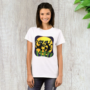 Zwei schwarze Katzen T-Shirt