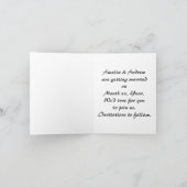 Zwei Schwarze Schwäne Save the Date Mitteilungskar Einladung (Innenseite)