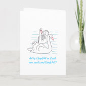 Zwei schwarze Schwäne zeichnen Einladungskarten fü (Rückseite)