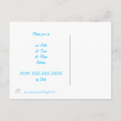 Zwei schwarze Schwäne zeichnen Hochzeitspostkarten Einladungspostkarte (Rückseite)