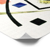 Zwei schwarze Spots - Kandinsky Poster (Ecke)