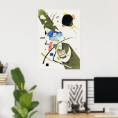Zwei schwarze Spots - Kandinsky Poster (Heimbüro)