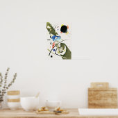 Zwei schwarze Spots - Kandinsky Poster (Küche)