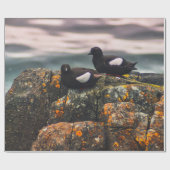 ZWEI SCHWARZE VÖGEL GESCHENKPAPIER (Flach)