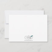 Zwei Schwerpunkte als ein Empfang Einladung (Rückseite)