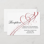 Zwei Schwerpunkte als ein Empfang Einladung (Vorne/Hinten)