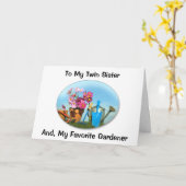 ZWEI SCHWESTER UND LIEBLINGSGARDENER GEBURTSTAG KARTE (Gelbe Blume)