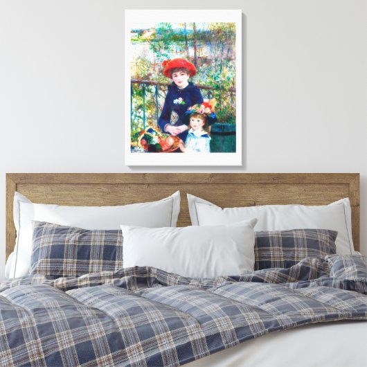 Zwei Schwestern (auf der Terrasse) (1881) Leinwanddruck (Insitu (Schlafzimmer))