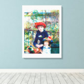 Zwei Schwestern (auf der Terrasse) (1881) Leinwanddruck (Insitu (Holzboden))