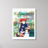 Zwei Schwestern (auf der Terrasse) (1881) Leinwanddruck (Vorderseite)