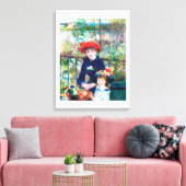 Zwei Schwestern (auf der Terrasse) (1881) Leinwanddruck (Insitu (Wohnzimmer))