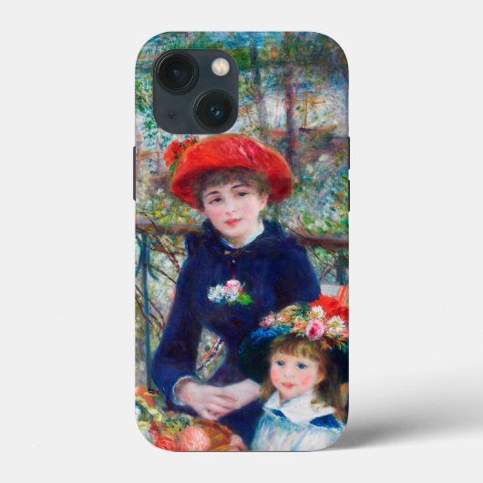 Zwei Schwestern (auf der Terrasse) Pierre Auguste Case-Mate iPhone Hülle (Rückseite)