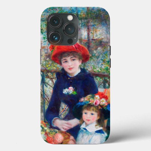 Zwei Schwestern (auf der Terrasse) Pierre Auguste  Case-Mate iPhone Hülle (Rückseite)