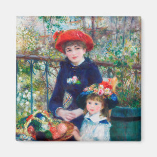 Zwei Schwestern (auf der Terrasse) Pierre Auguste  Magnet