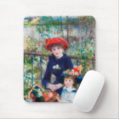 Zwei Schwestern (auf der Terrasse) Pierre Auguste Mousepad (Mit Mouse)