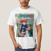 Zwei Schwestern (auf der Terrasse) Pierre Auguste T-Shirt (Vorderseite)