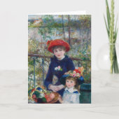 Zwei Schwestern (auf der Terrasse) | Renoir Karte (Vorderseite)