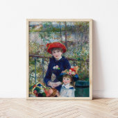 Zwei Schwestern (auf der Terrasse) | Renoir Poster