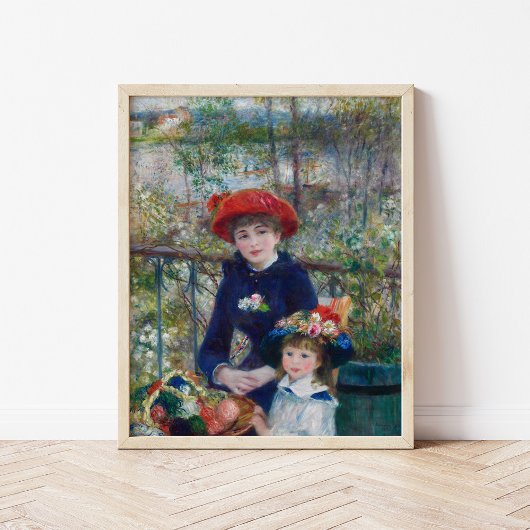 Zwei Schwestern (auf der Terrasse) | Renoir Poster