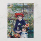 Zwei Schwestern (auf der Terrasse) | Renoir Postkarte (Vorderseite)