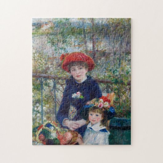 Zwei Schwestern (auf der Terrasse) | Renoir Puzzle (Vertikal)