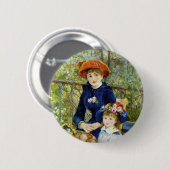 Zwei Schwestern (auf der Terrasse) von Pierre Reno Button (Vorne & Hinten)