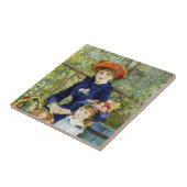 Zwei Schwestern (auf der Terrasse) von Pierre Reno Fliese (Seite)