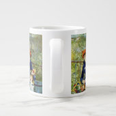 Zwei Schwestern (auf der Terrasse) von Pierre Reno Jumbo-Tasse (Rückseite)