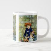 Zwei Schwestern (auf der Terrasse) von Pierre Reno Jumbo-Tasse (Rechts)