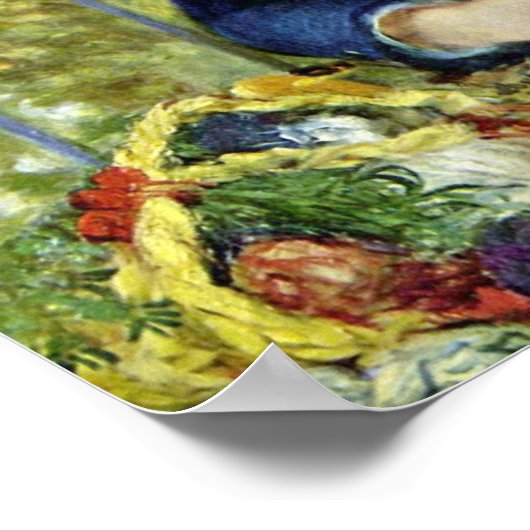 Zwei Schwestern (auf der Terrasse) von Pierre Reno Poster (Ecke)