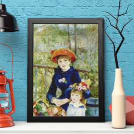 Zwei Schwestern (auf der Terrasse) von Pierre Reno Poster