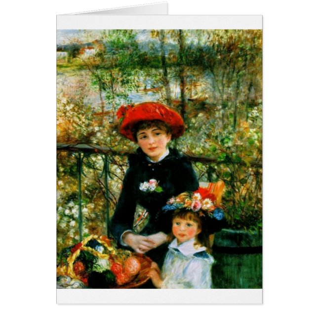 Zwei Schwestern Auf der Terrasse von Renoir (Vorne)