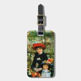 Zwei Schwestern Auf der Terrasse von Renoir Gepäckanhänger