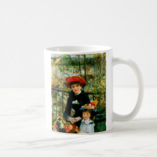Zwei Schwestern auf der Terrasse von Renoir Kaffeetasse