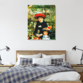 Zwei Schwestern Auf der Terrasse von Renoir Leinwanddruck (Insitu (Schlafzimmer))