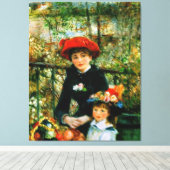 Zwei Schwestern Auf der Terrasse von Renoir Leinwanddruck (Insitu (Holzboden))
