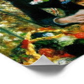 Zwei Schwestern Auf der Terrasse von Renoir Poster (Ecke)