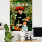 Zwei Schwestern Auf der Terrasse von Renoir Poster (Heimbüro)