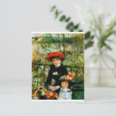 Zwei Schwestern Auf der Terrasse von Renoir Postkarte (Stehend Vorderseite)
