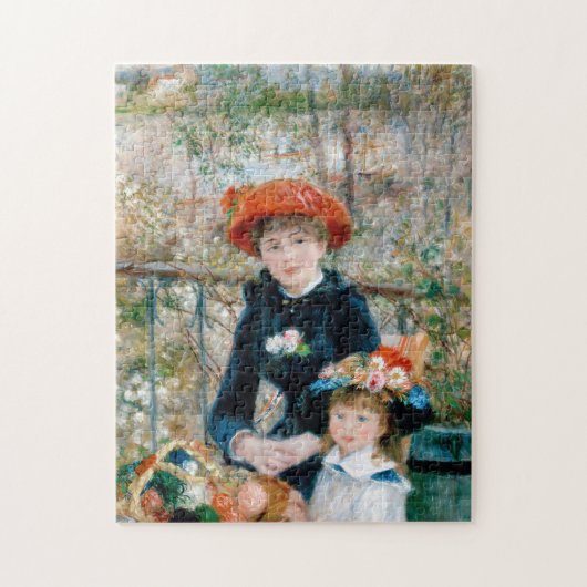 Zwei Schwestern auf der Terrasse von Renoir Puzzle (Vertikal)