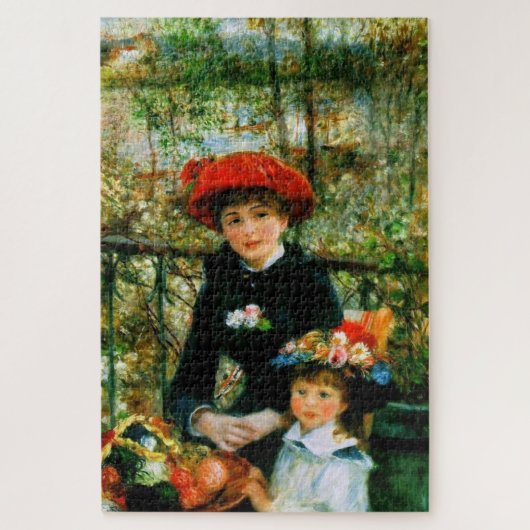 Zwei Schwestern Auf der Terrasse von Renoir Puzzle (Vertikal)