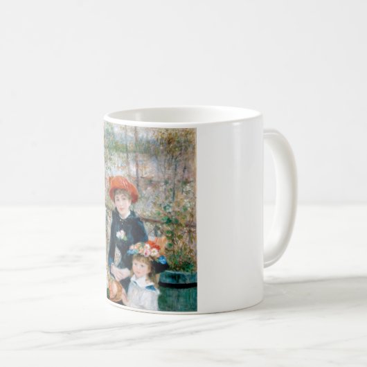 Zwei Schwestern auf Terrasse durch Renoir. Kaffeetasse (VorderseiteRechts)