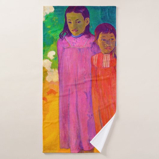 Zwei Schwestern, Gauguin Badehandtuch (Badehandtuch)