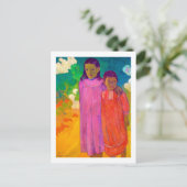 Zwei Schwestern, Gauguin Postkarte (Stehend Vorderseite)
