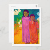Zwei Schwestern, Gauguin Postkarte (Vorne/Hinten)