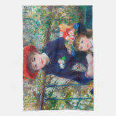 Zwei Schwestern - Renoir Impressionist Malerei 188 Geschirrtuch (Vertikal)