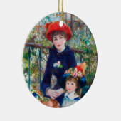 Zwei Schwestern - Renoir Impressionist Malerei 188 Keramik Ornament (Rechts)