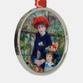 Zwei Schwestern - Renoir Impressionist Malerei 188 Ornament Aus Metall (Rechts)